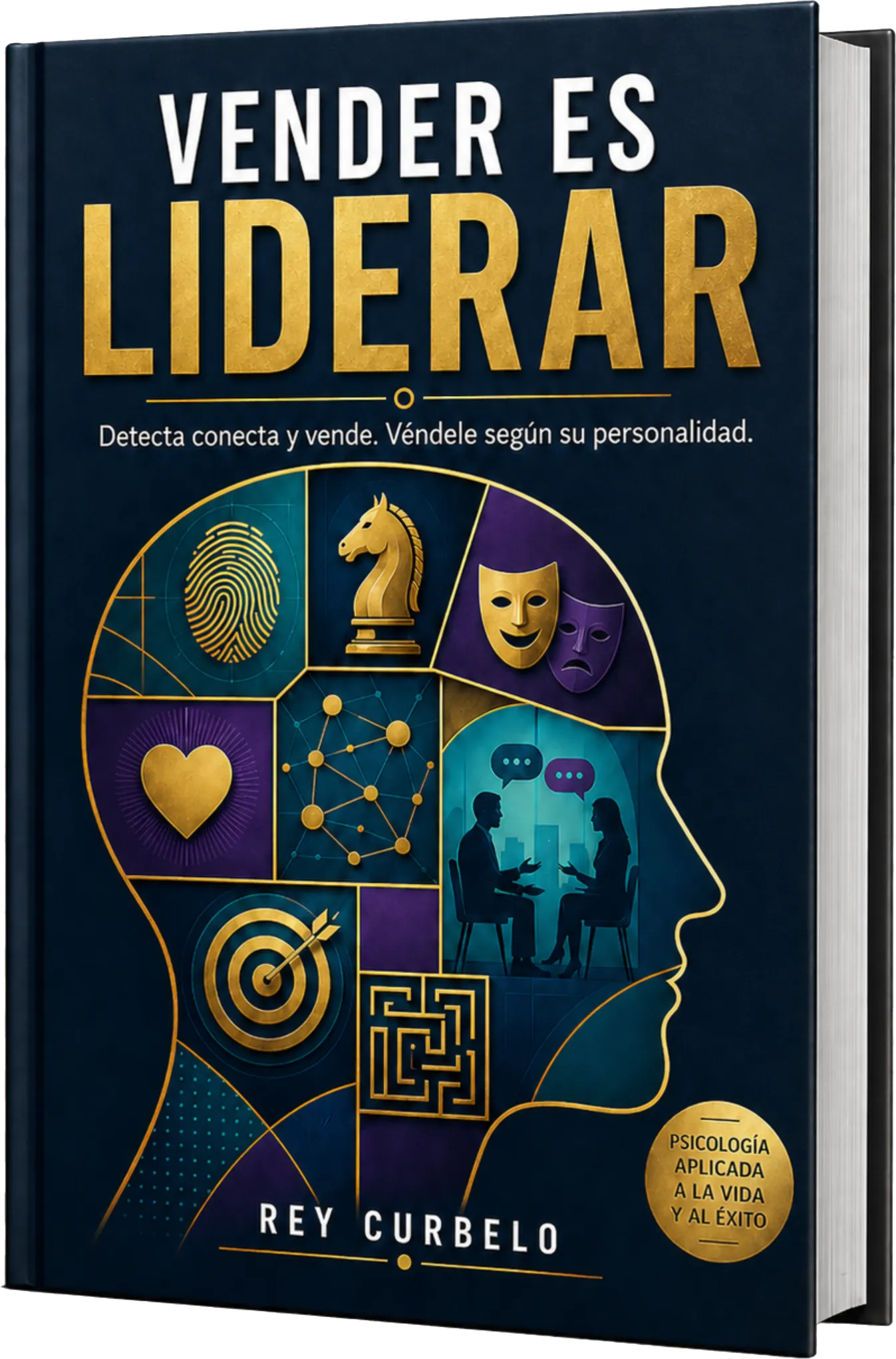 Portada conceptual del libro Vender es Liderar